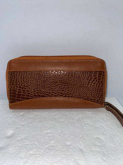 WDZ451 - Wallet doble zipper de cuero graso marca Quality Leather
