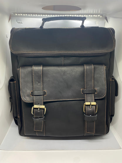 ME90 - Mochila de cuero Tula tipo scout marca Quality Leather