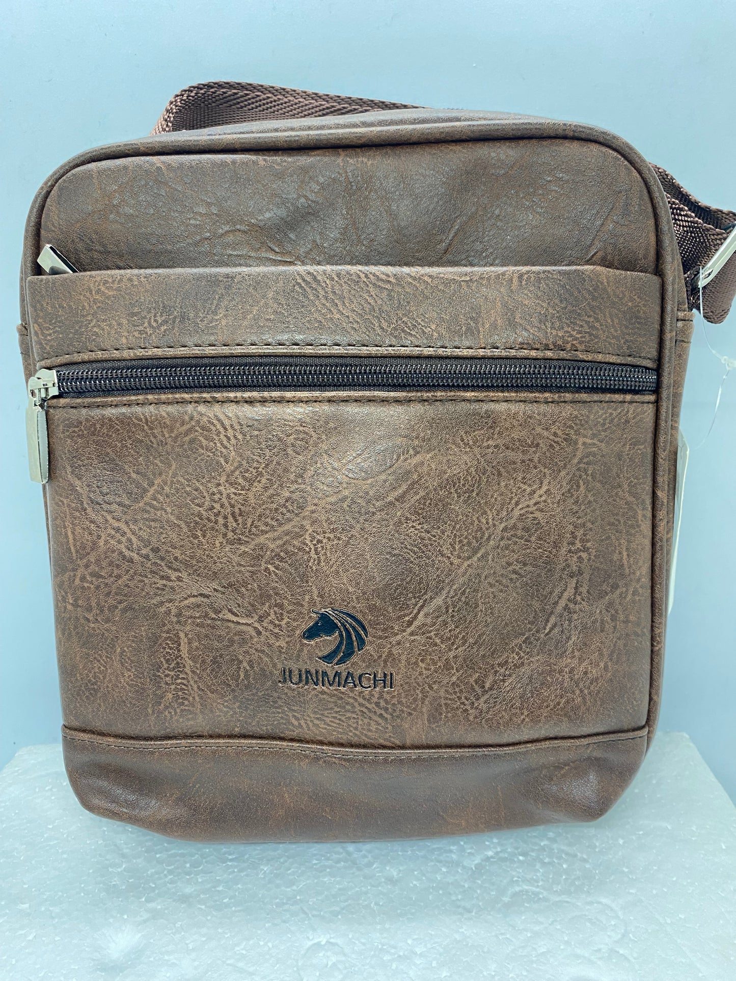 JUNMACHI - Carriel mediano de cuerina marca Junmachi