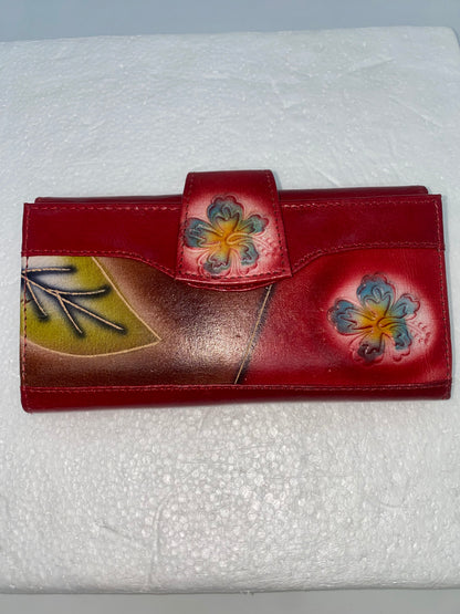 WP2006 - Wallet de cuero para dama pintada marca Quality Leather