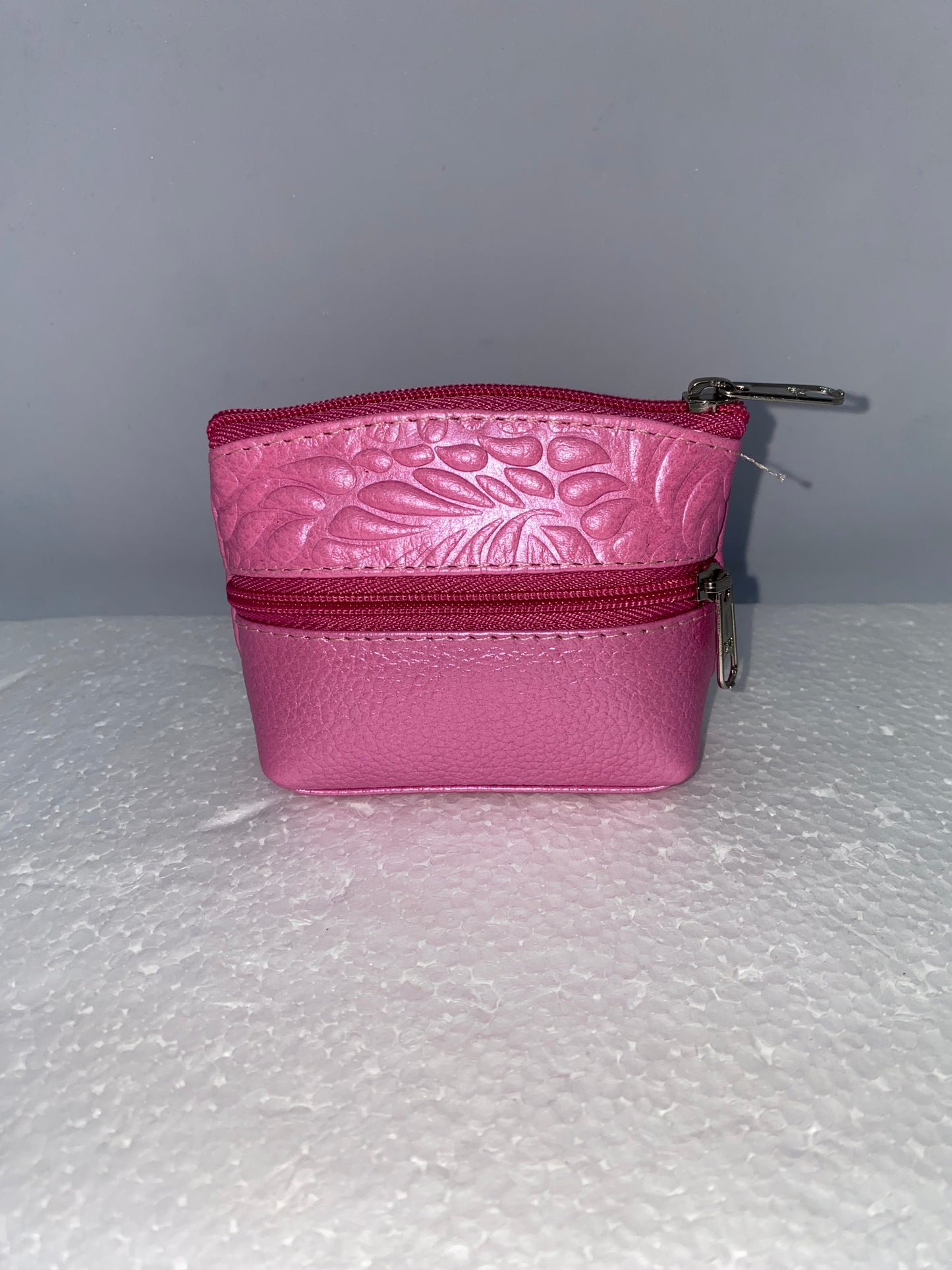 MQ10 - Monedero de cuero liso marca Quality Leather