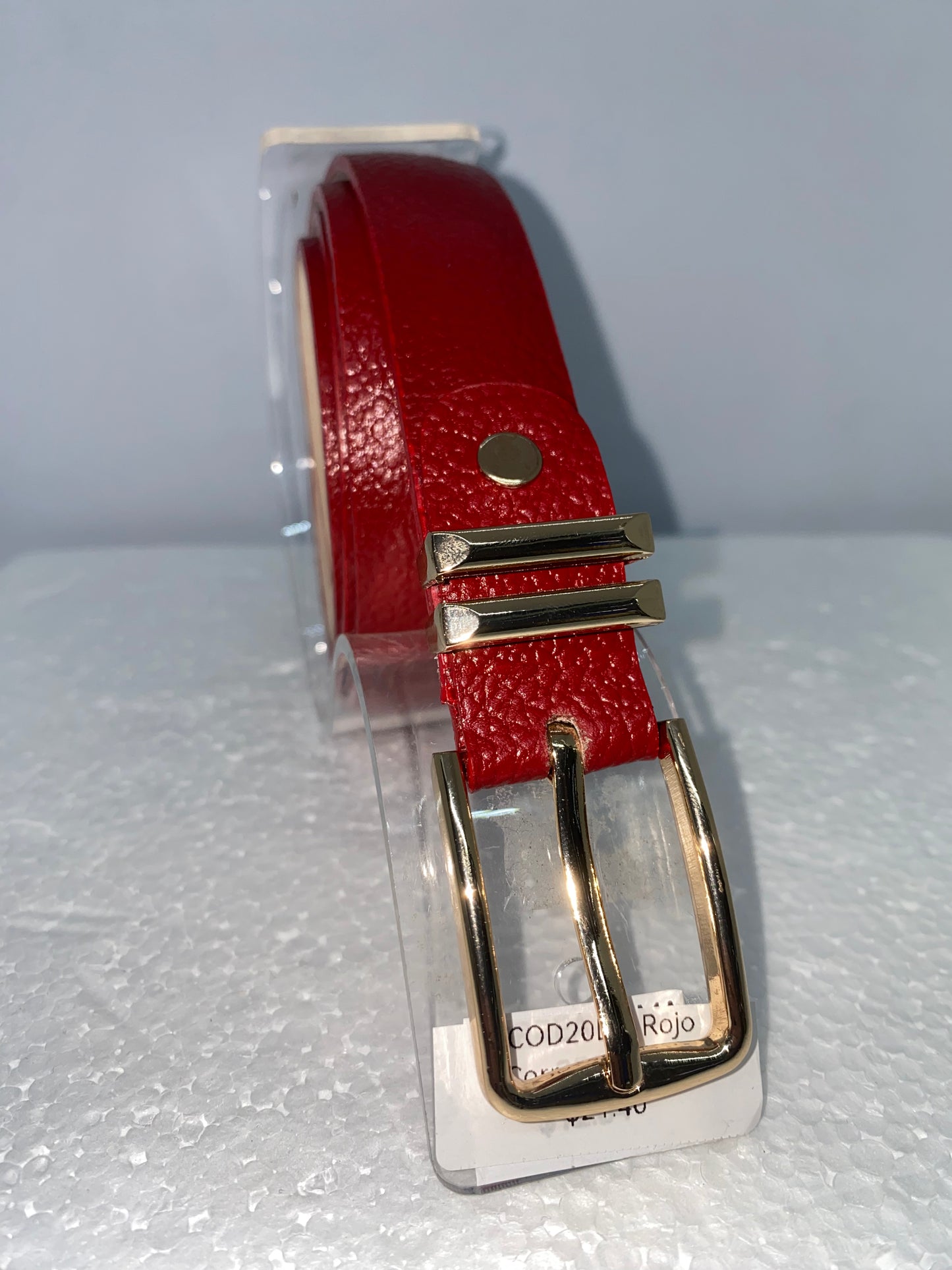CON20 - Correa de cuero Liso para dama marca Quality Leather