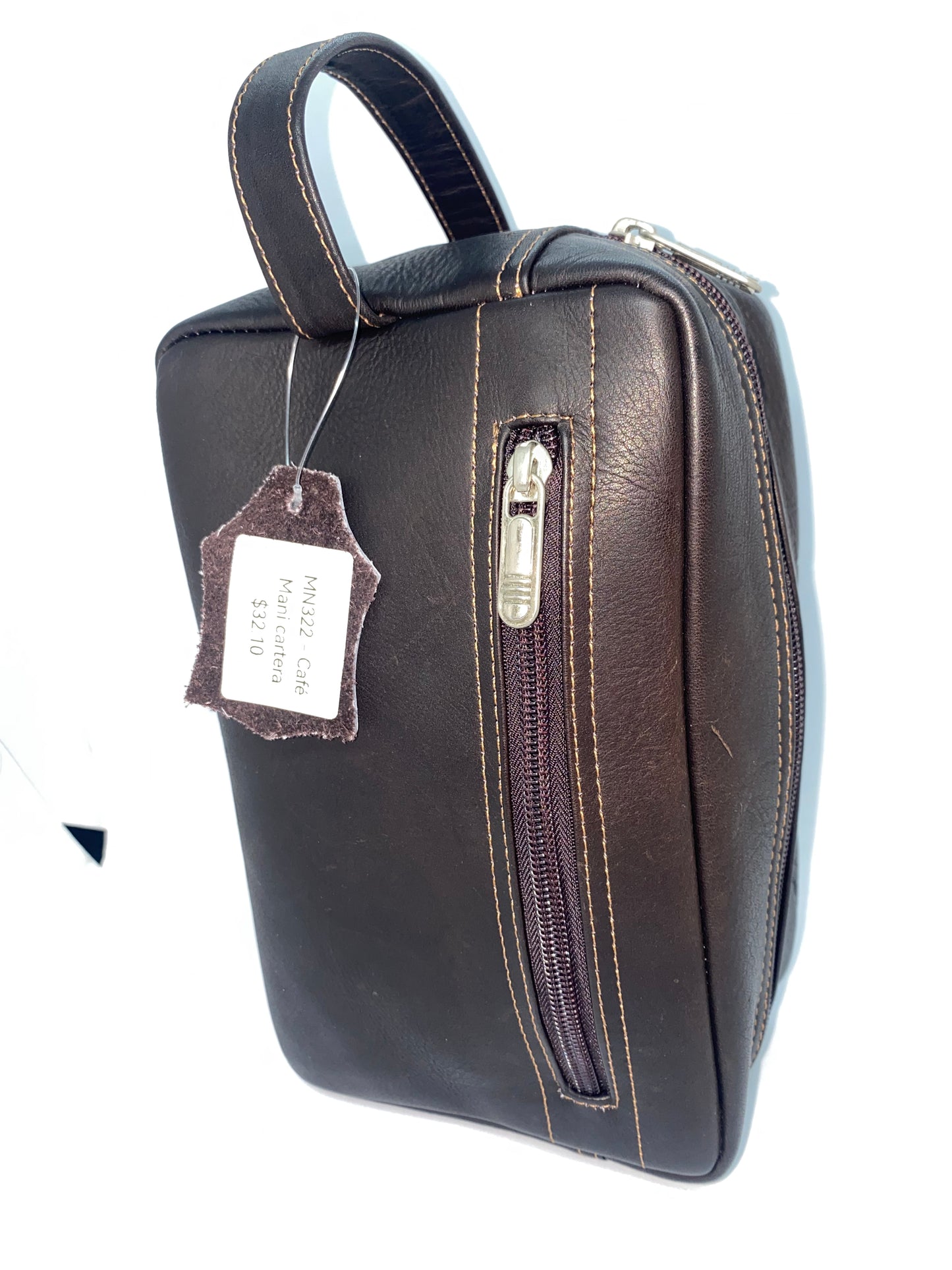 MN322 - Mani cartera de cuero Tula marca Quality Leather