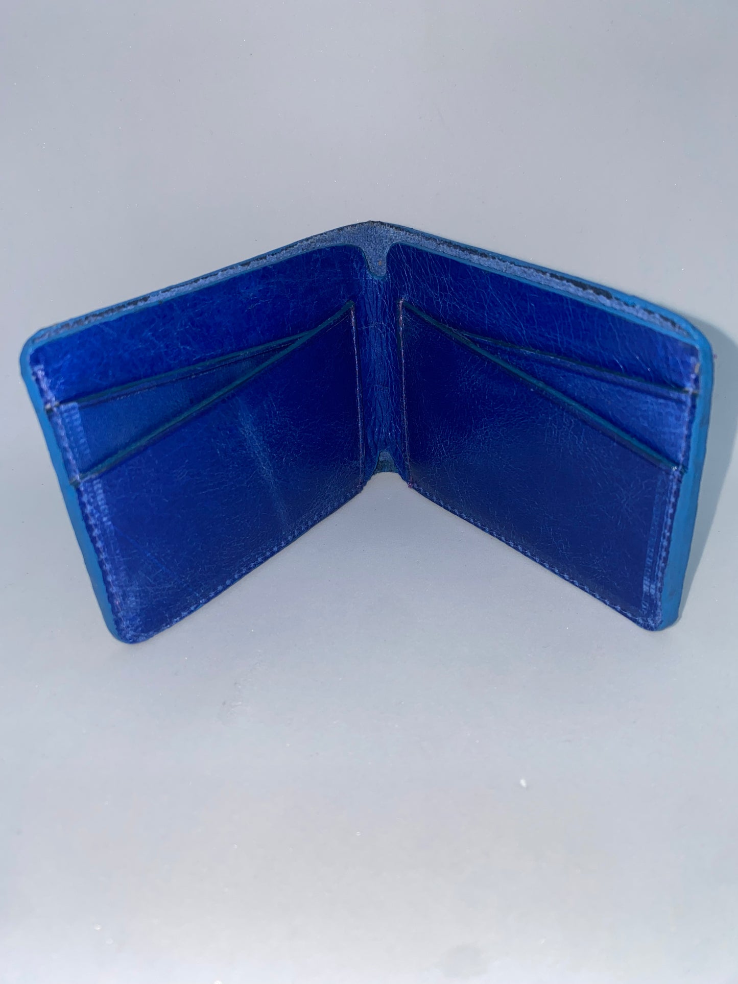 BMINI - Billetera de cuero Graso delagada marca Quality Leather