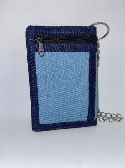 BLC5 - Billetera de Lona con Cadena Marca Quality Leather
