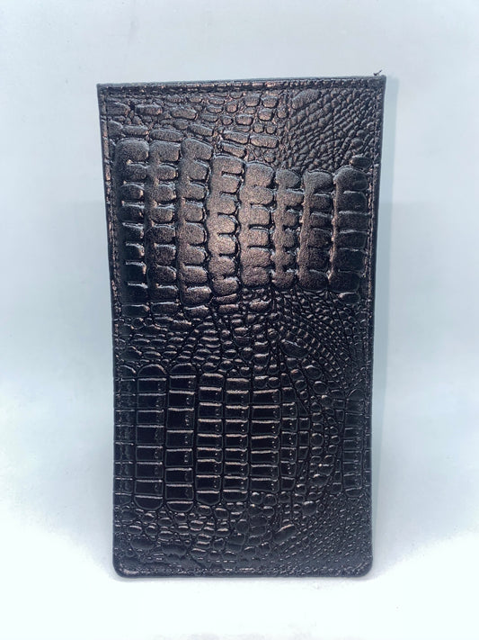 TL20 - Tarjetero largo de cuero graso para dama marca Quality Leather