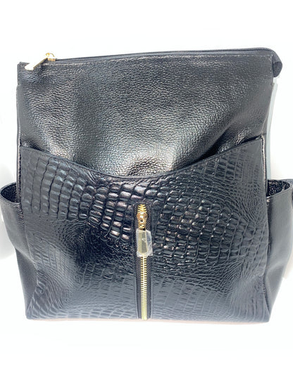 MZ69 - Mochila de cuero Graso para dama marca Quality Leather