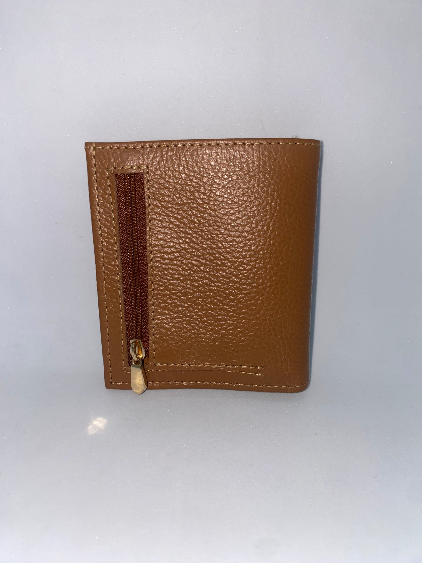 T505M - Tarjetero de cuero Graso con monedero marca Quality Leather