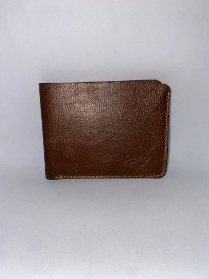 BMINI - Billetera de cuero Graso delagada marca Quality Leather