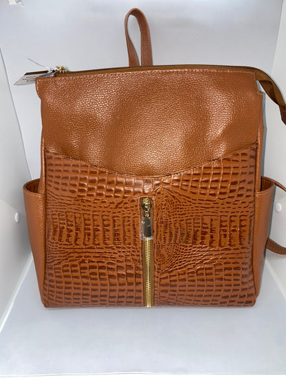MZ69 - Mochila de cuero Graso para dama marca Quality Leather