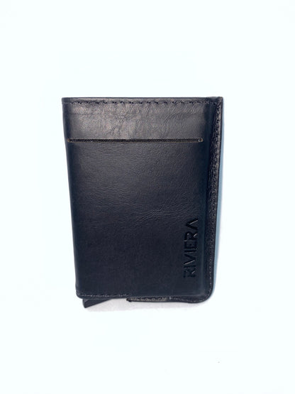 T78 - Tarjetero de cuero Genuino con protección RFID