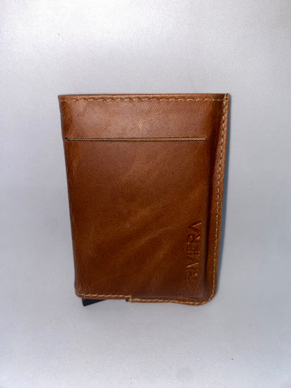 T78 - Tarjetero de cuero Genuino con protección RFID