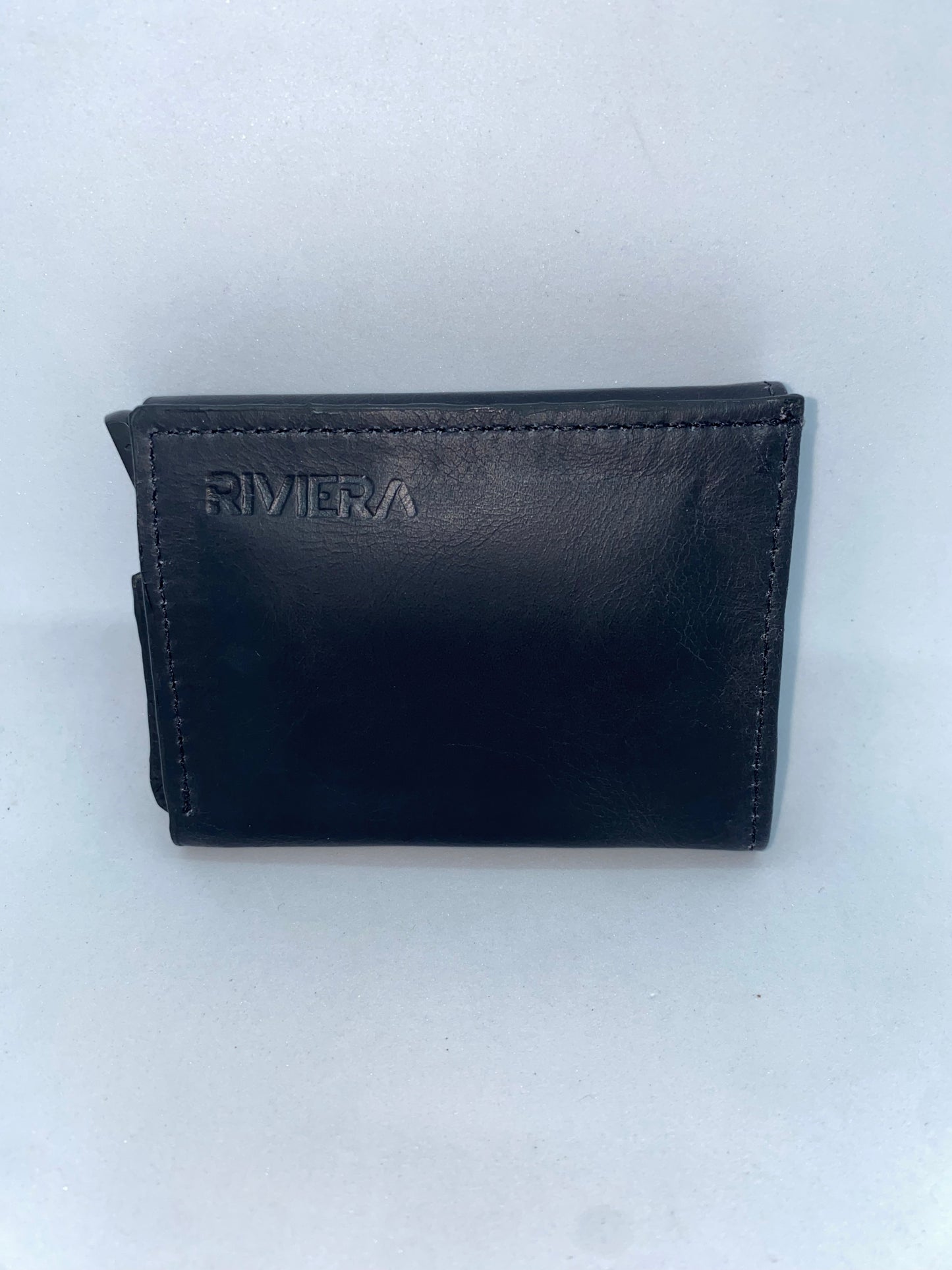 T80 - Tarjetero de cuero Genuino para caballero marca Riviera
