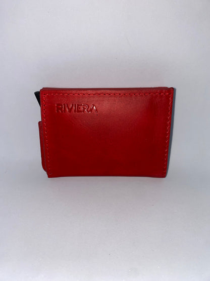 T80 - Tarjetero de cuero Genuino para caballero marca Riviera
