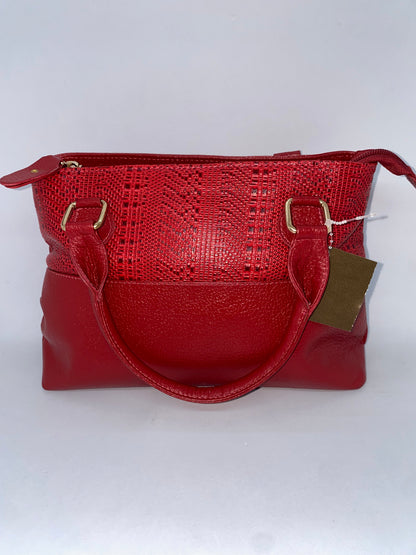 BBM53 - Bolso mini tipo baúl de cuero Graso para dama