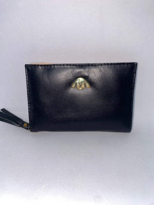 T62 - Wallet mini de cuero Nappa marca Riviera