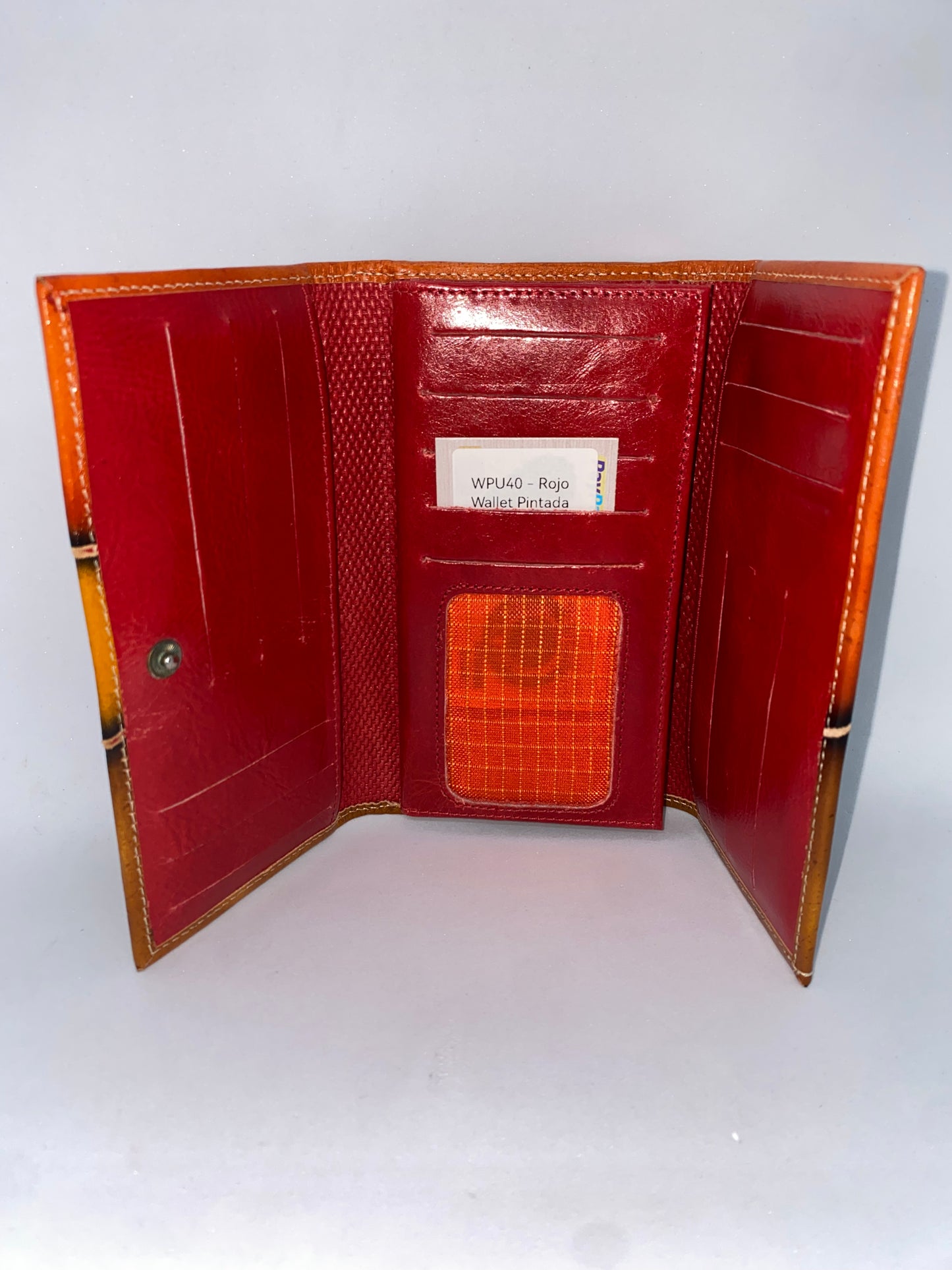 WPU40 - Wallet Pintada de cuero Tala marca Quality Leather