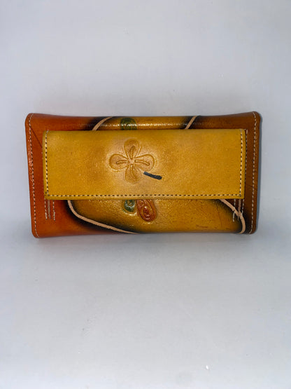 WPU40 - Wallet Pintada de cuero Tala marca Quality Leather