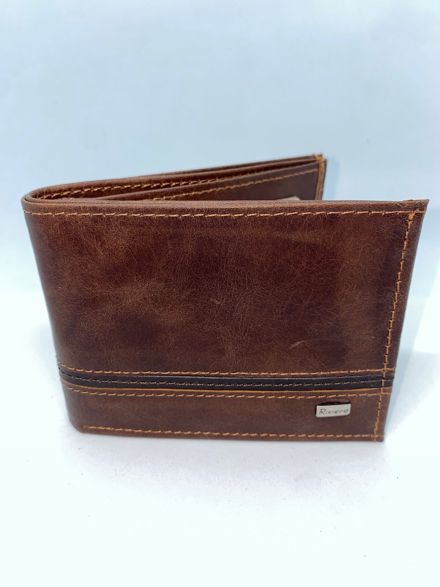 B6237 - Billetera de cuero Genuino marca Riviera