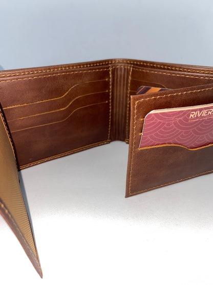 B6237 - Billetera de cuero Genuino marca Riviera