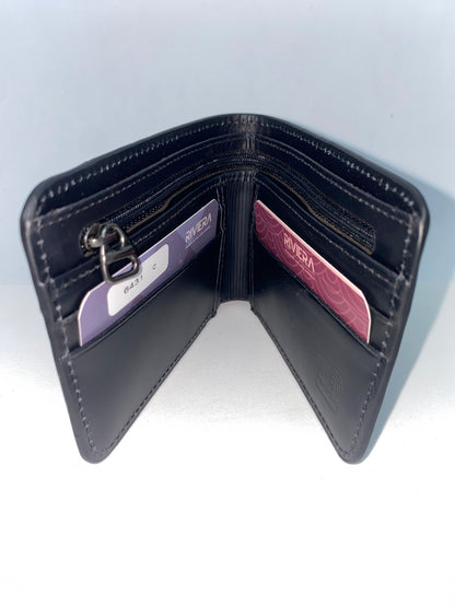 B6431 - Billetera de cuero con protección RFI marca Riviera