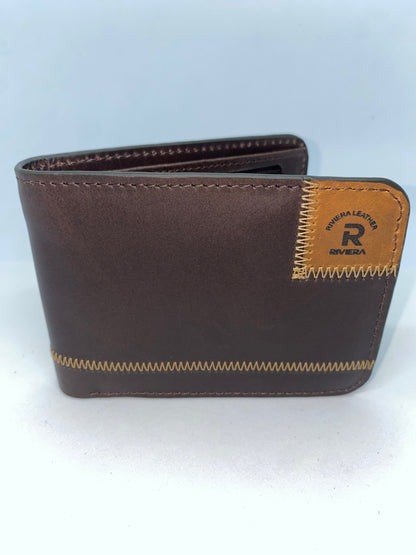 B6431 - Billetera de cuero con protección RFI marca Riviera