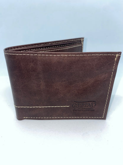 BG305D - Billetera de cuero Genuino con zipper marca Gabino