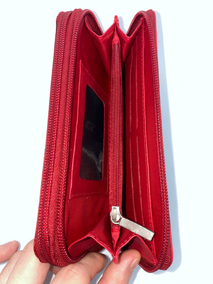 WDZ45 - Wallet de cuero con doble zipper