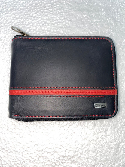 B6059 - Billetera de cuero con zipper marca Riviera