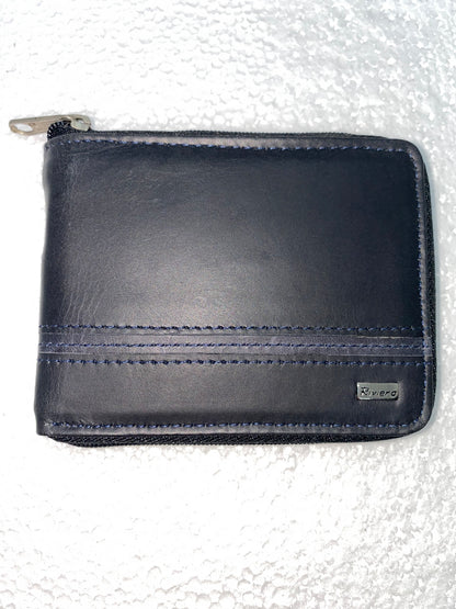 B6059 - Billetera de cuero con zipper marca Riviera
