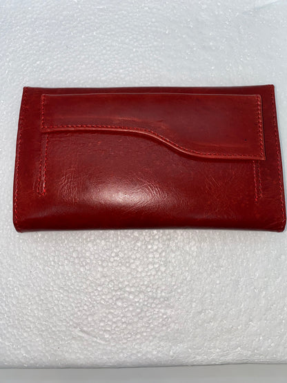 W078 - Wallet de cuero para dama con diseño de libelula