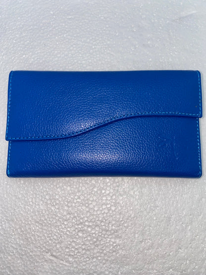 W078 - Wallet de cuero para dama con diseño de libelula