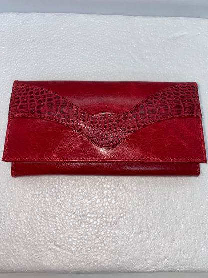 W208 - Wallet de cuero Graso para dama grande marca Quality Leather
