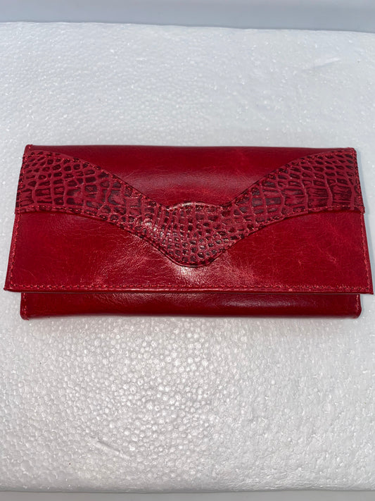 W208 - Wallet de cuero Graso para dama grande marca Quality Leather