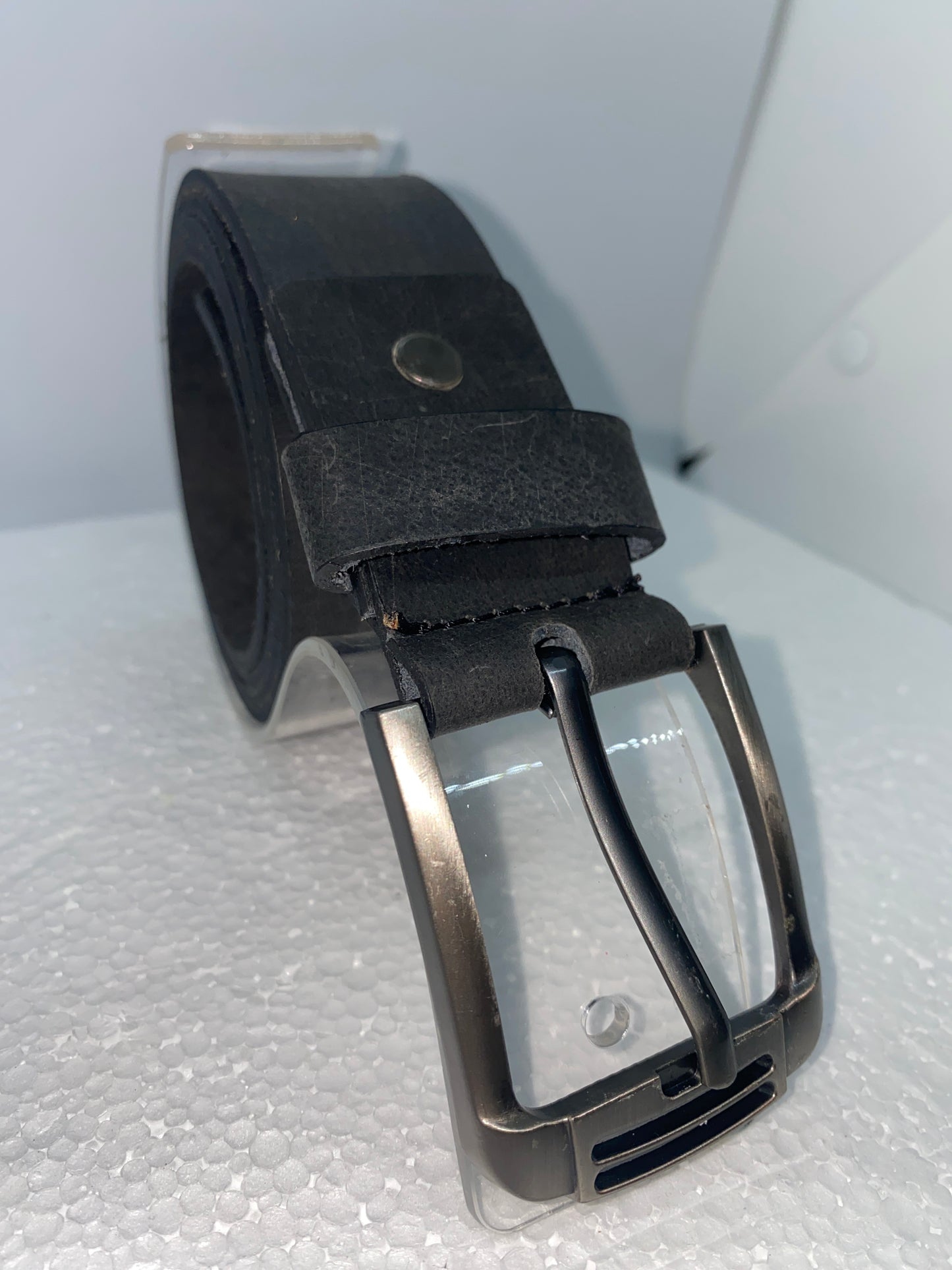 C011 - Correa de cuero Graso para caballero clasica marca Quality Leather
