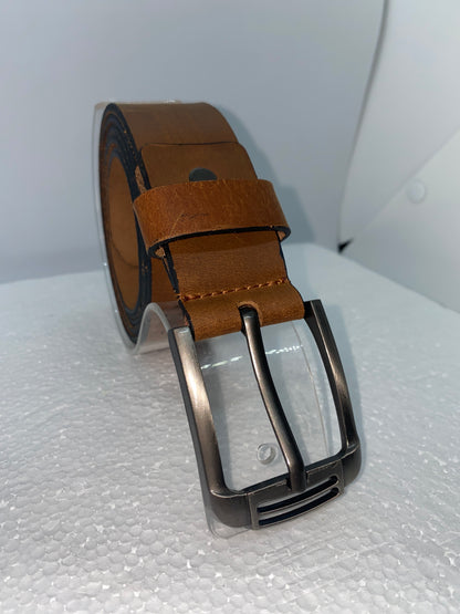 C011 - Correa de cuero Graso para caballero clasica marca Quality Leather