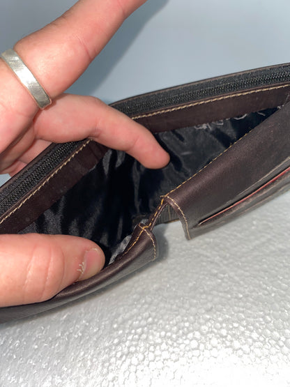 B15 - Billetera de cuero tula con enmarcado de Panamá marca Quality Leather