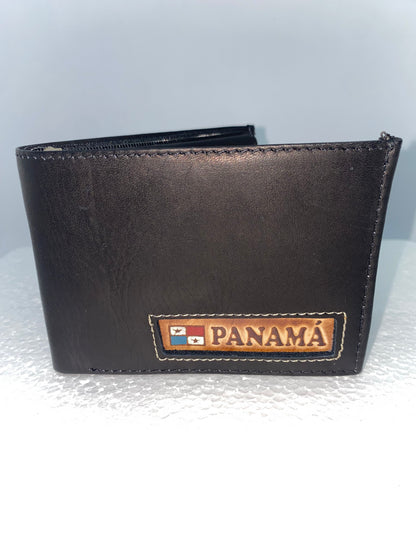 B15 - Billetera de cuero tula con enmarcado de Panamá marca Quality Leather