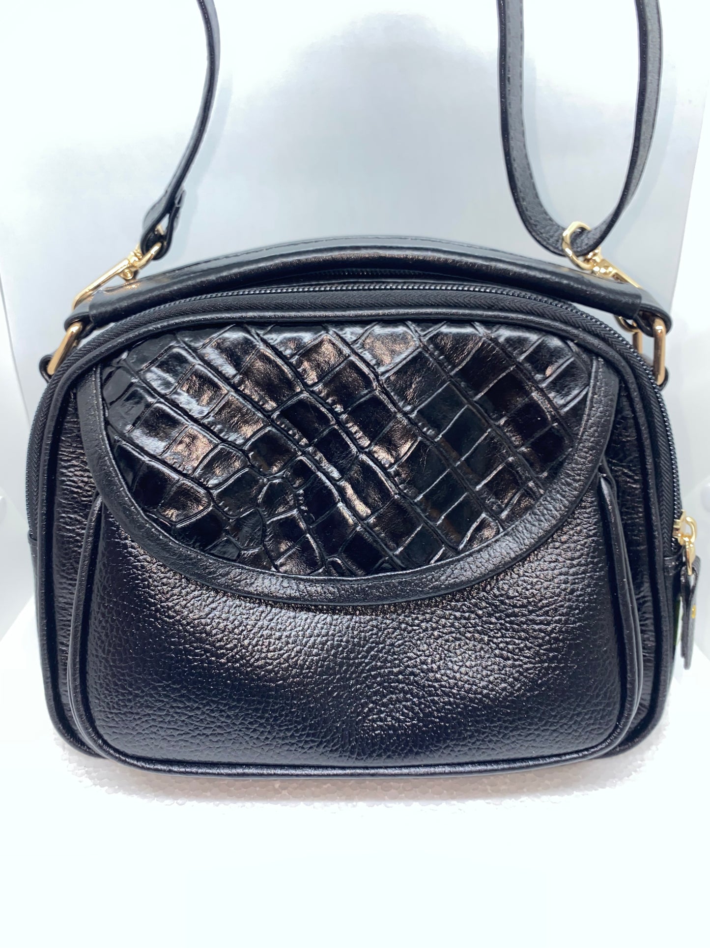 BMB53 - Bolso mini de cuero estilo Baul