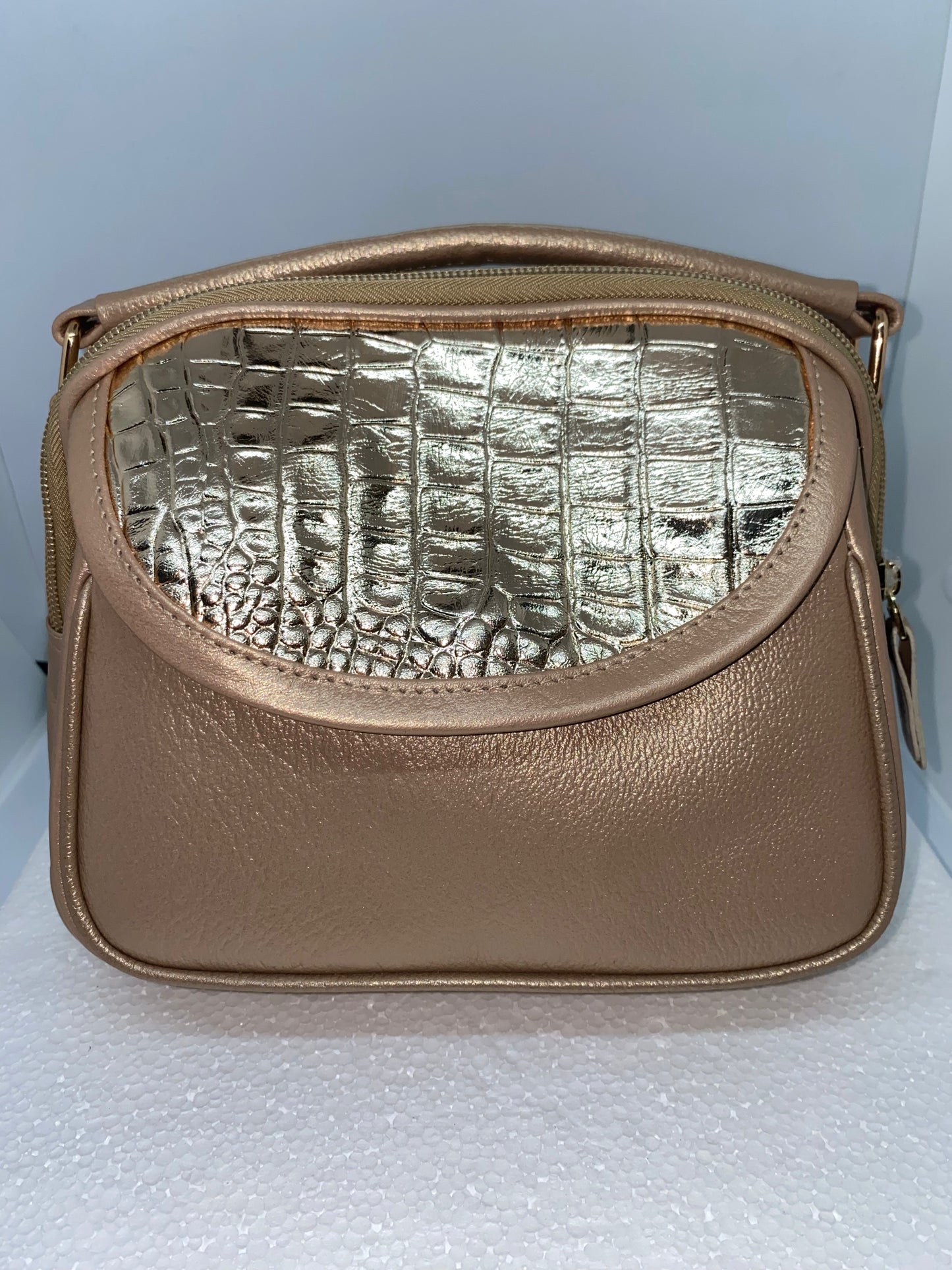 BMB53 - Bolso mini de cuero estilo Baul
