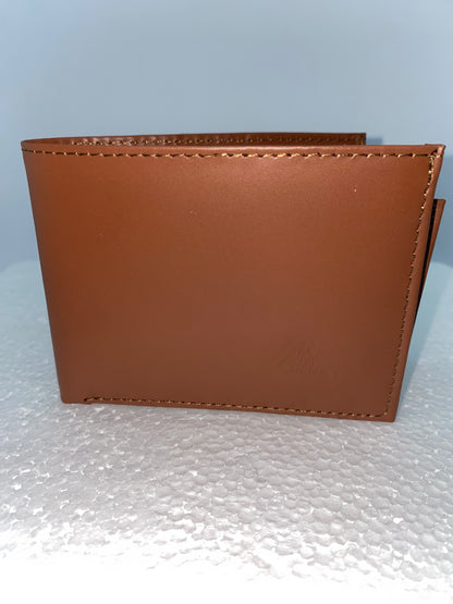 B327 - Billetera de cuero liso marca Angel