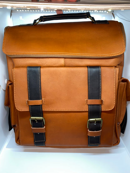 ME90 - Mochila de cuero Tula tipo scout marca Quality Leather