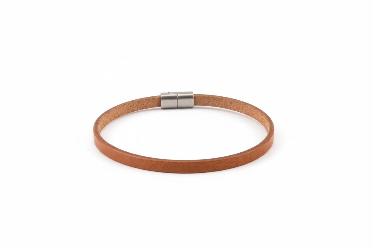Pulsera de cuero de 5 dolares delgada